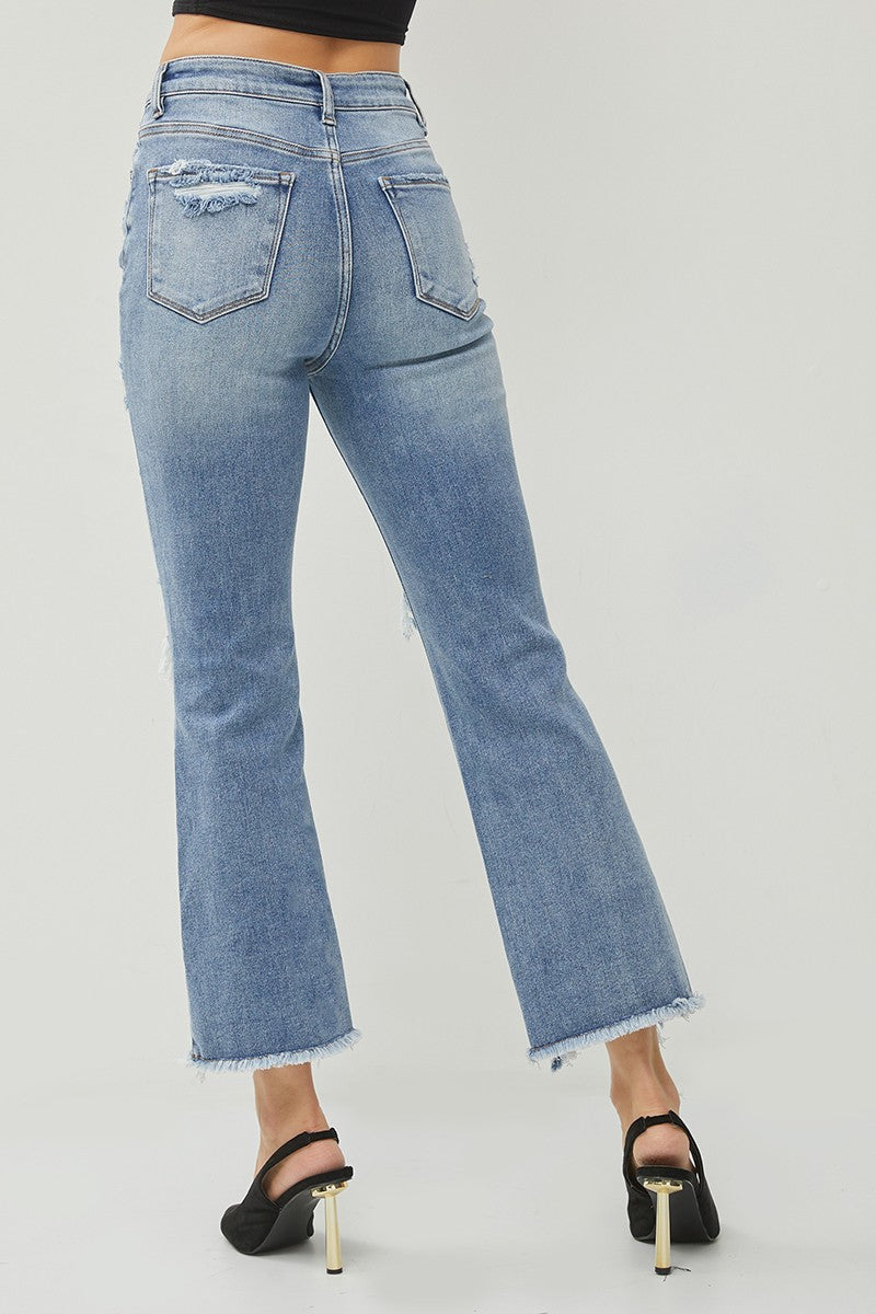 Carly High Rise Ankle Flare Jeans