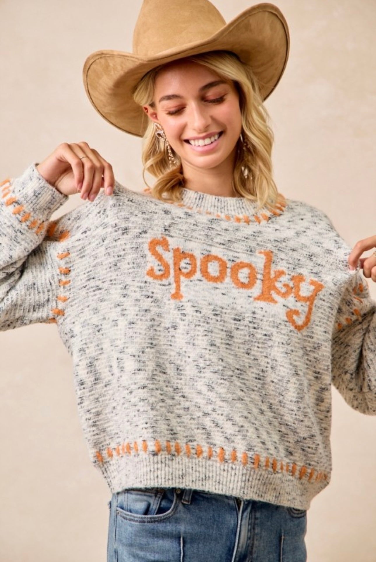Spooky Melange Sweater