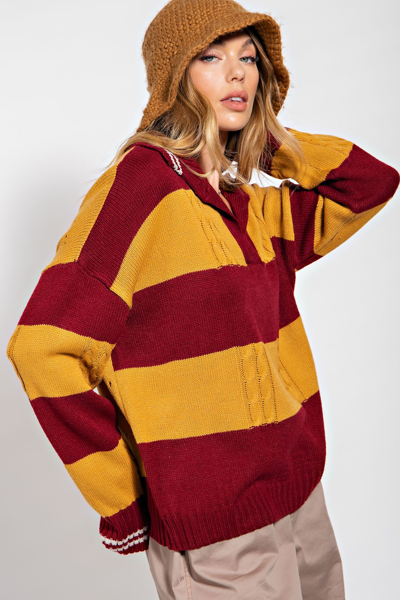 Collegiate Striped Sweater