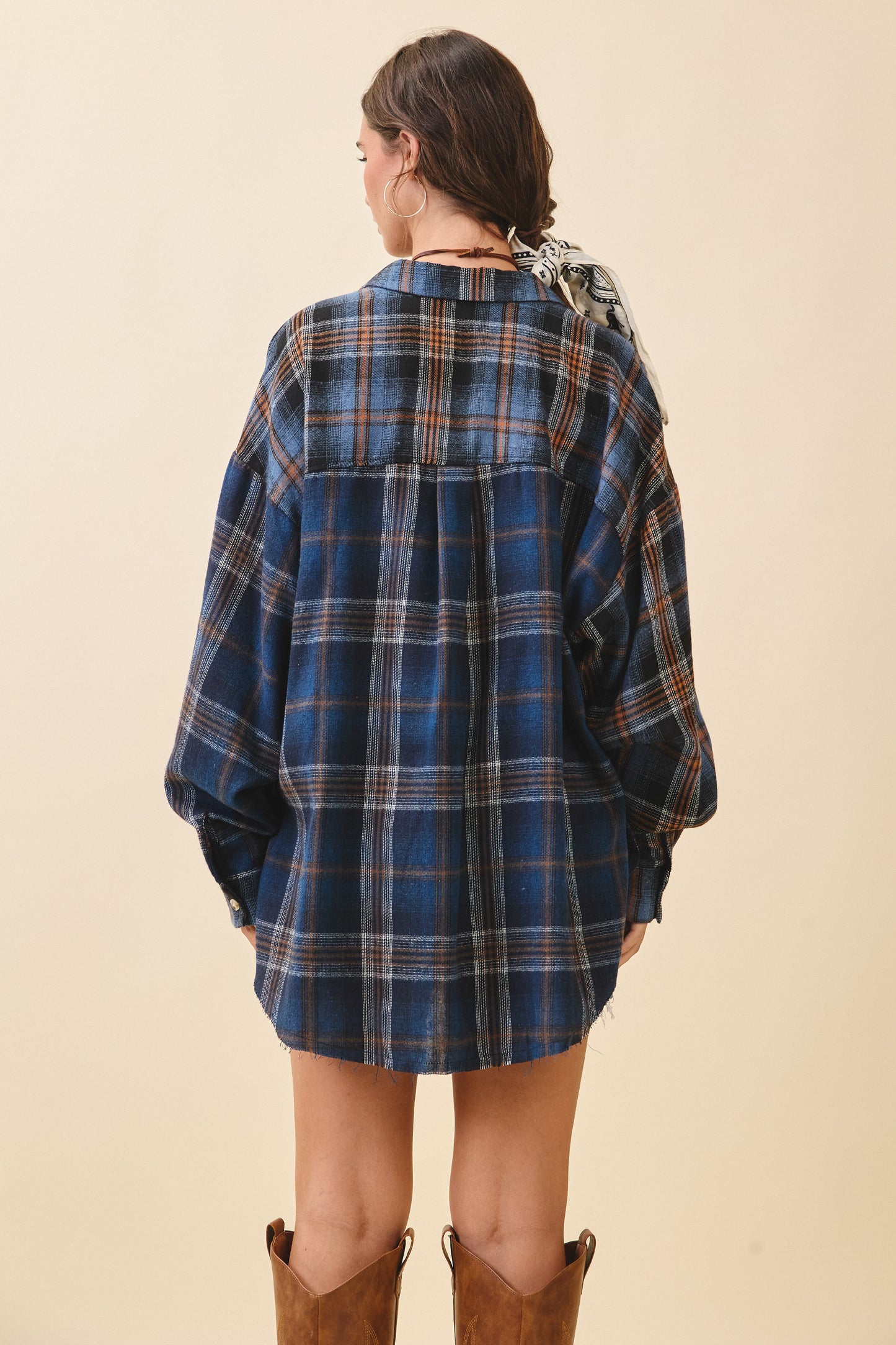 Blue Patchwork Plaid