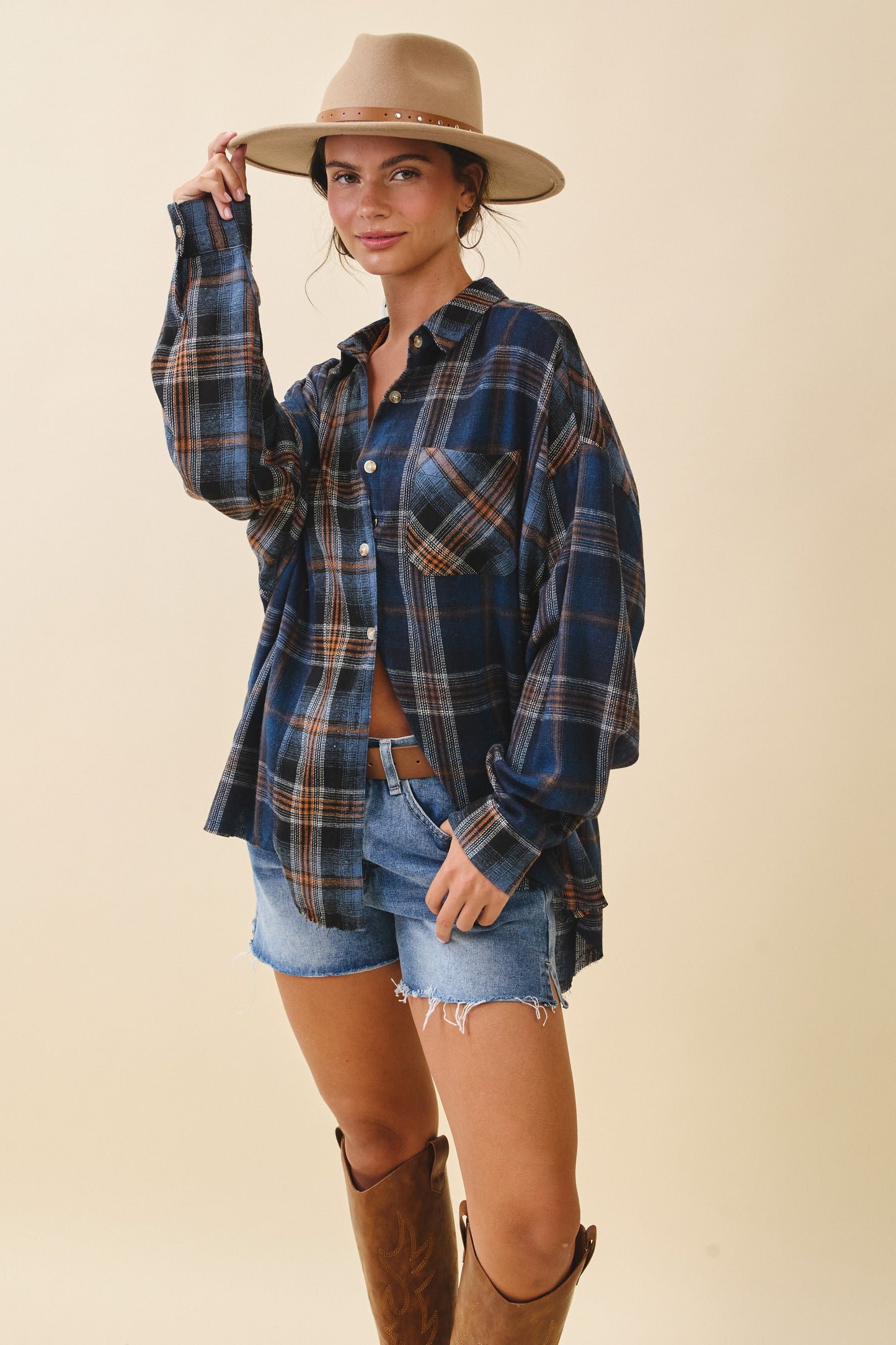 Blue Patchwork Plaid