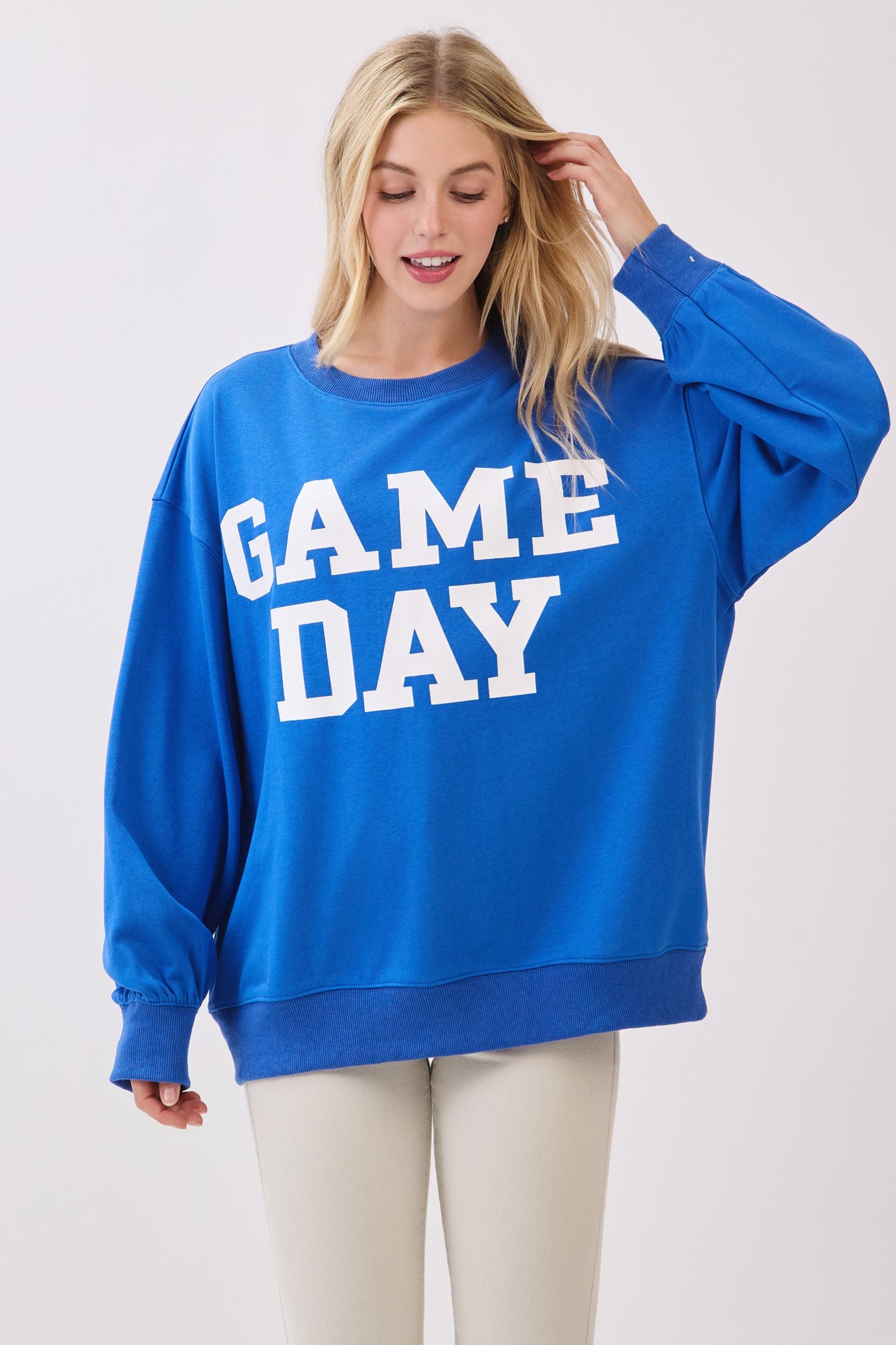 Oversized Game Day Sweatshirt