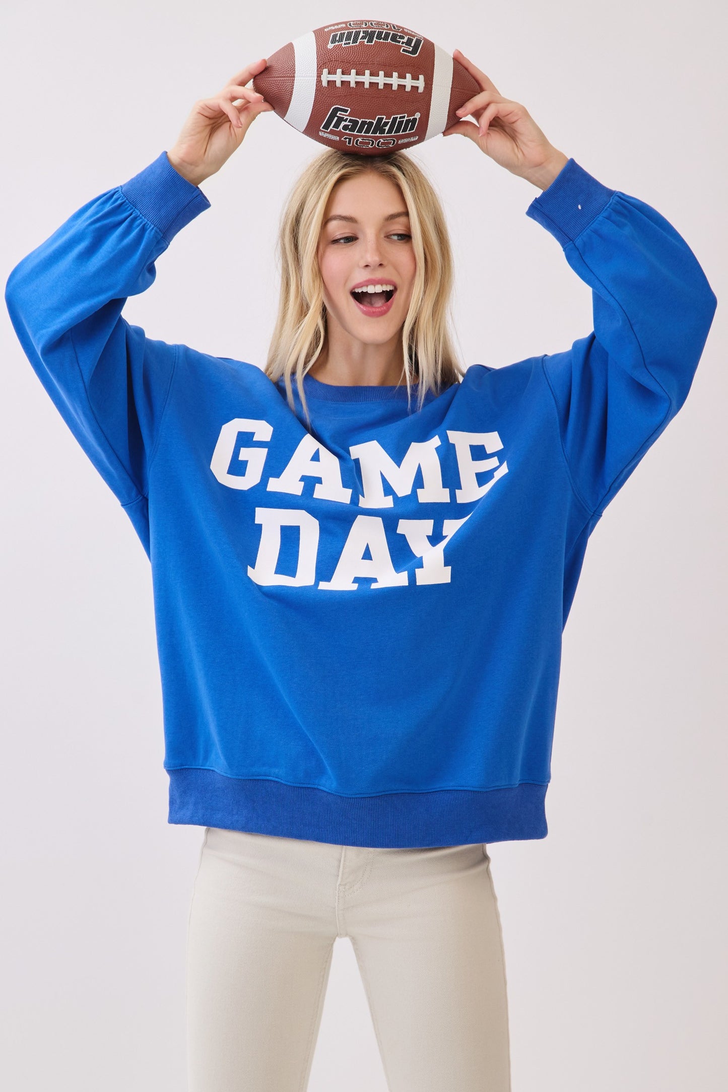 Oversized Game Day Sweatshirt