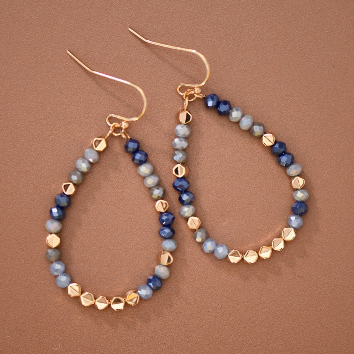 Oval beaded Earring