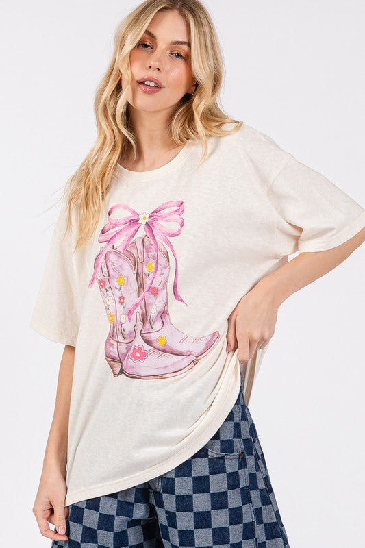 Boots & Bow Top