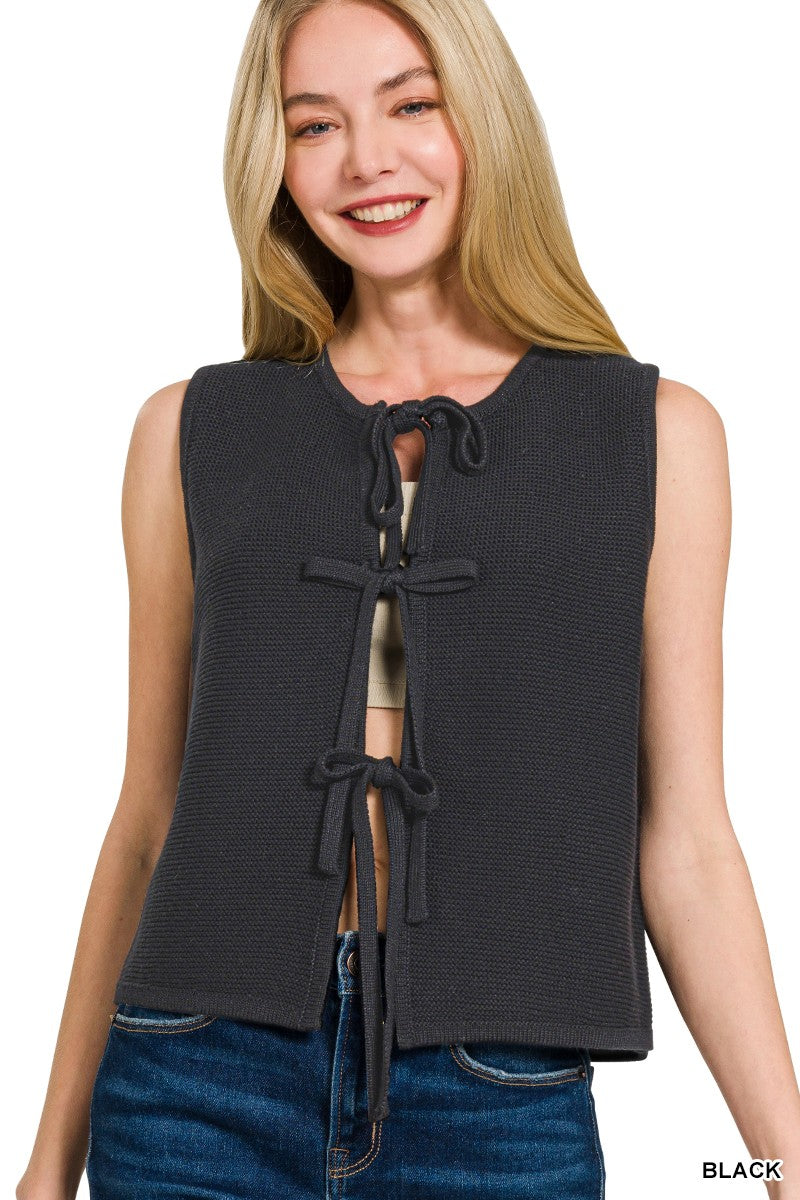 Bow Sweater Vest