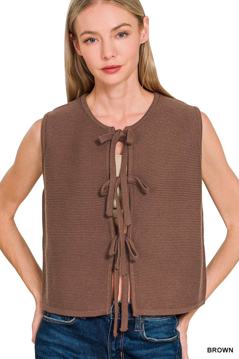 Bow Sweater Vest
