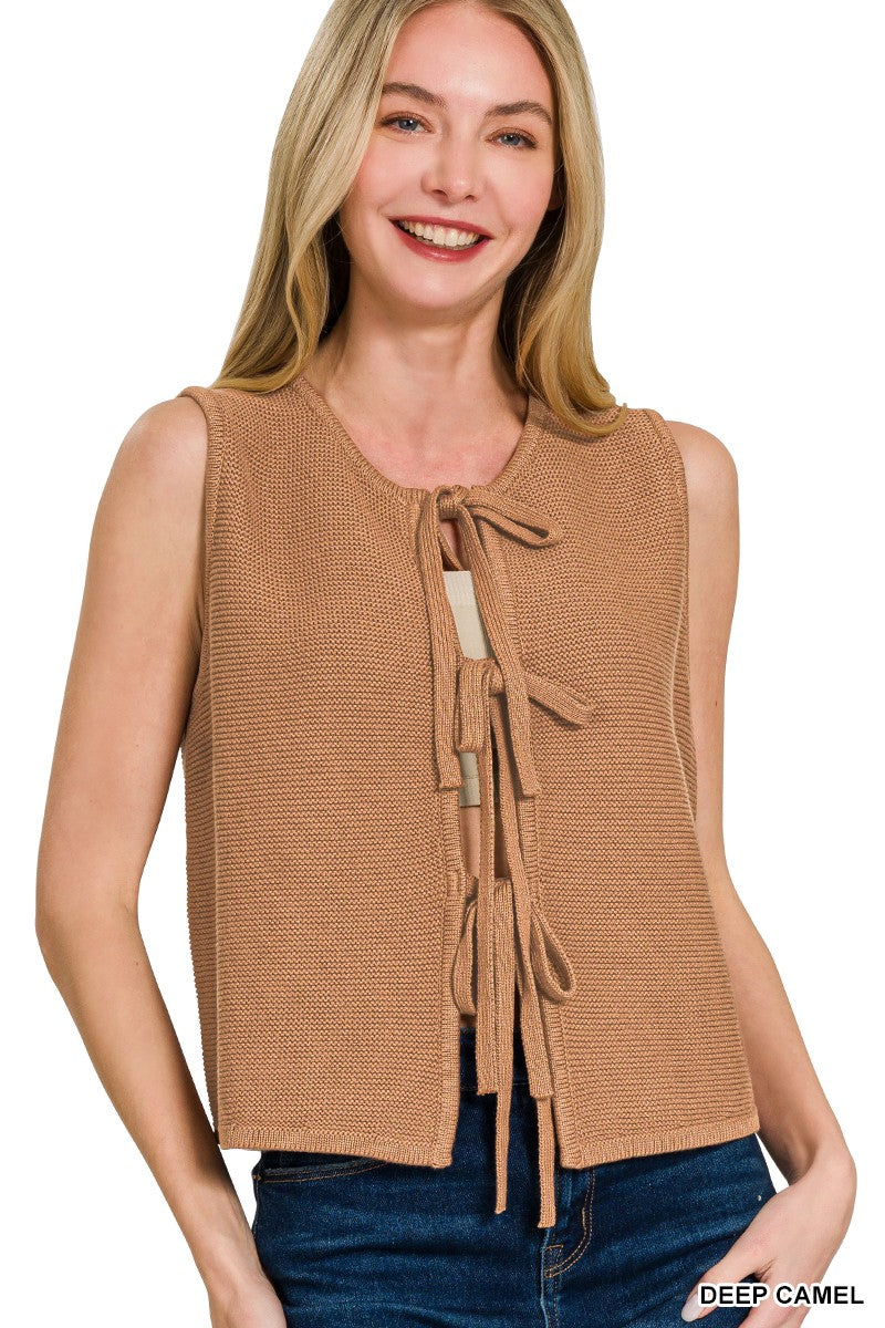 Bow Sweater Vest