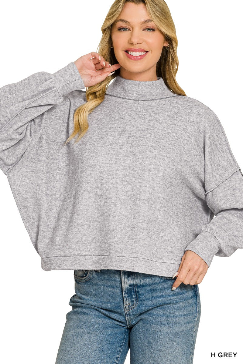 Brushed Fleece Sweater