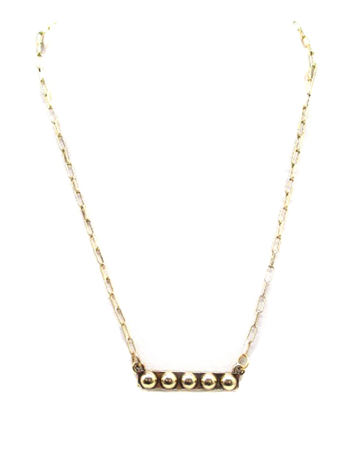 Western bubble bar necklace