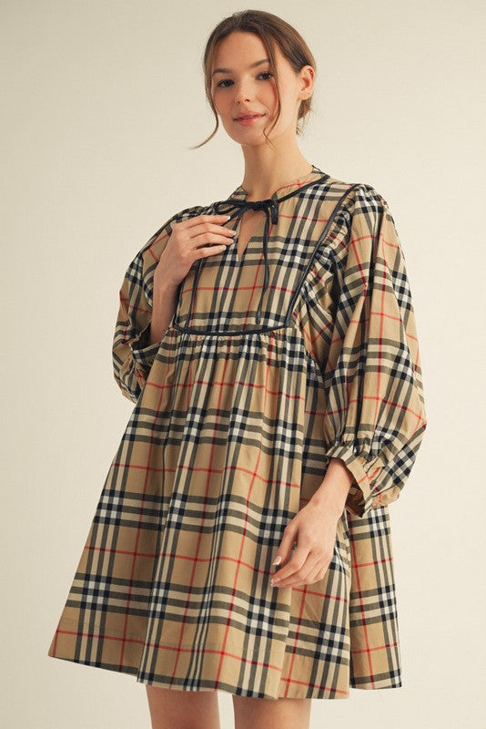 Fall Plaid Dress