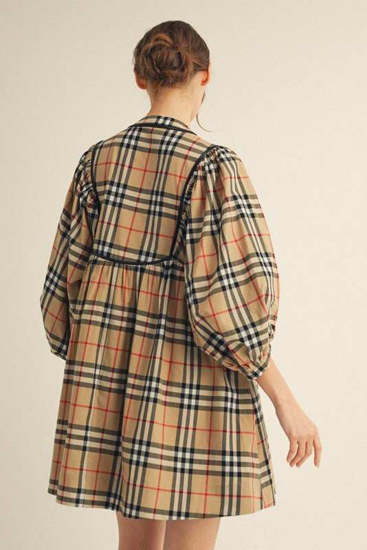 Fall Plaid Dress
