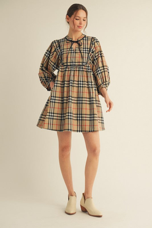 Fall Plaid Dress