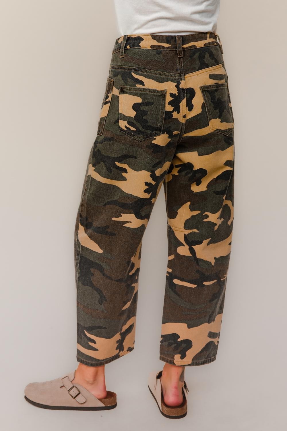 Camo Barrel Denim