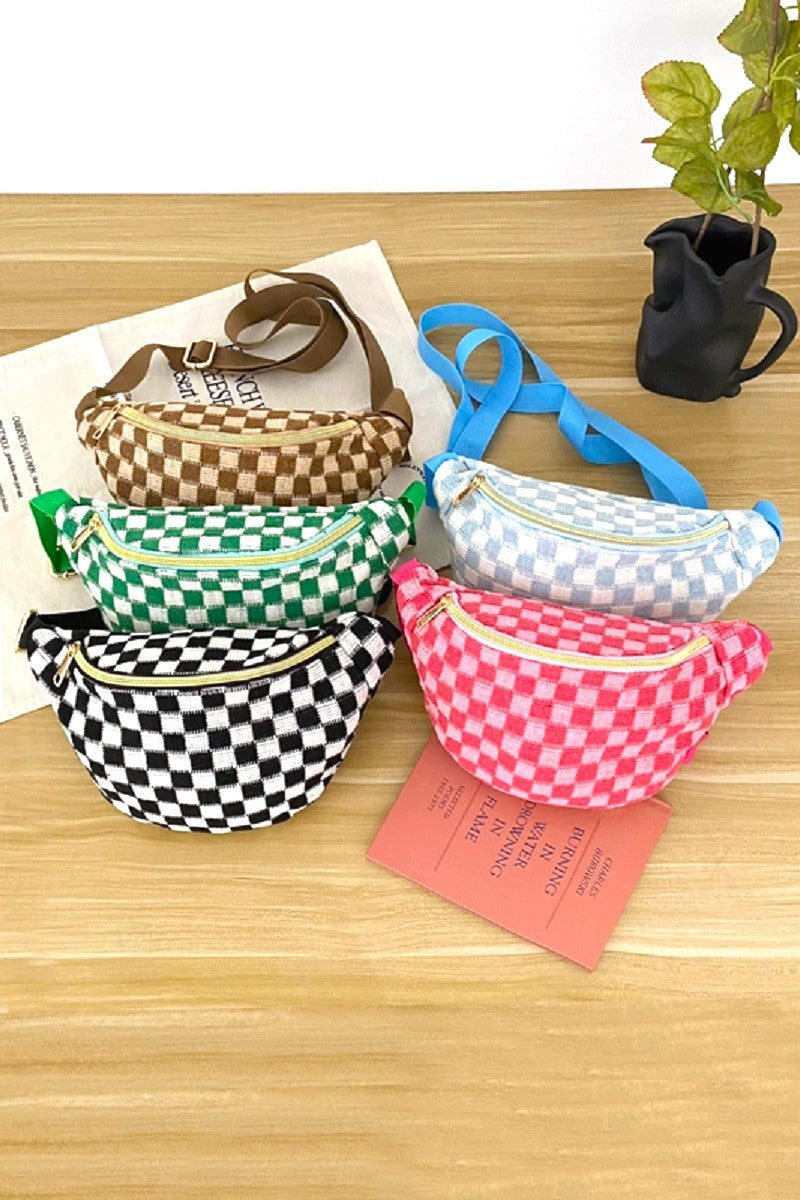 Checkered Cross Body