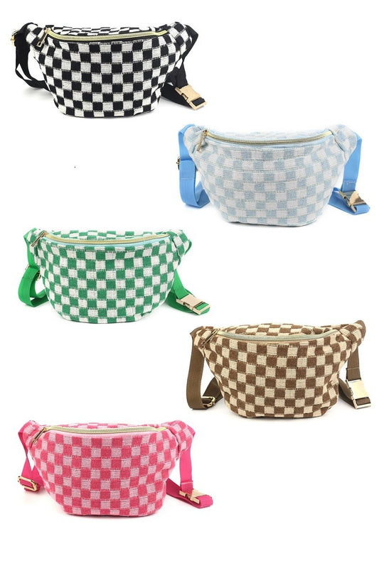 Checkered Cross Body