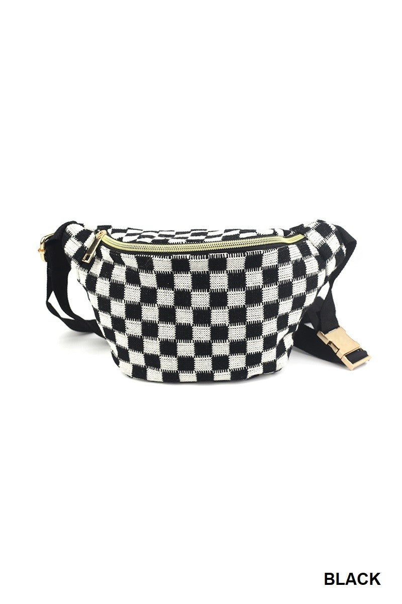 Checkered Cross Body