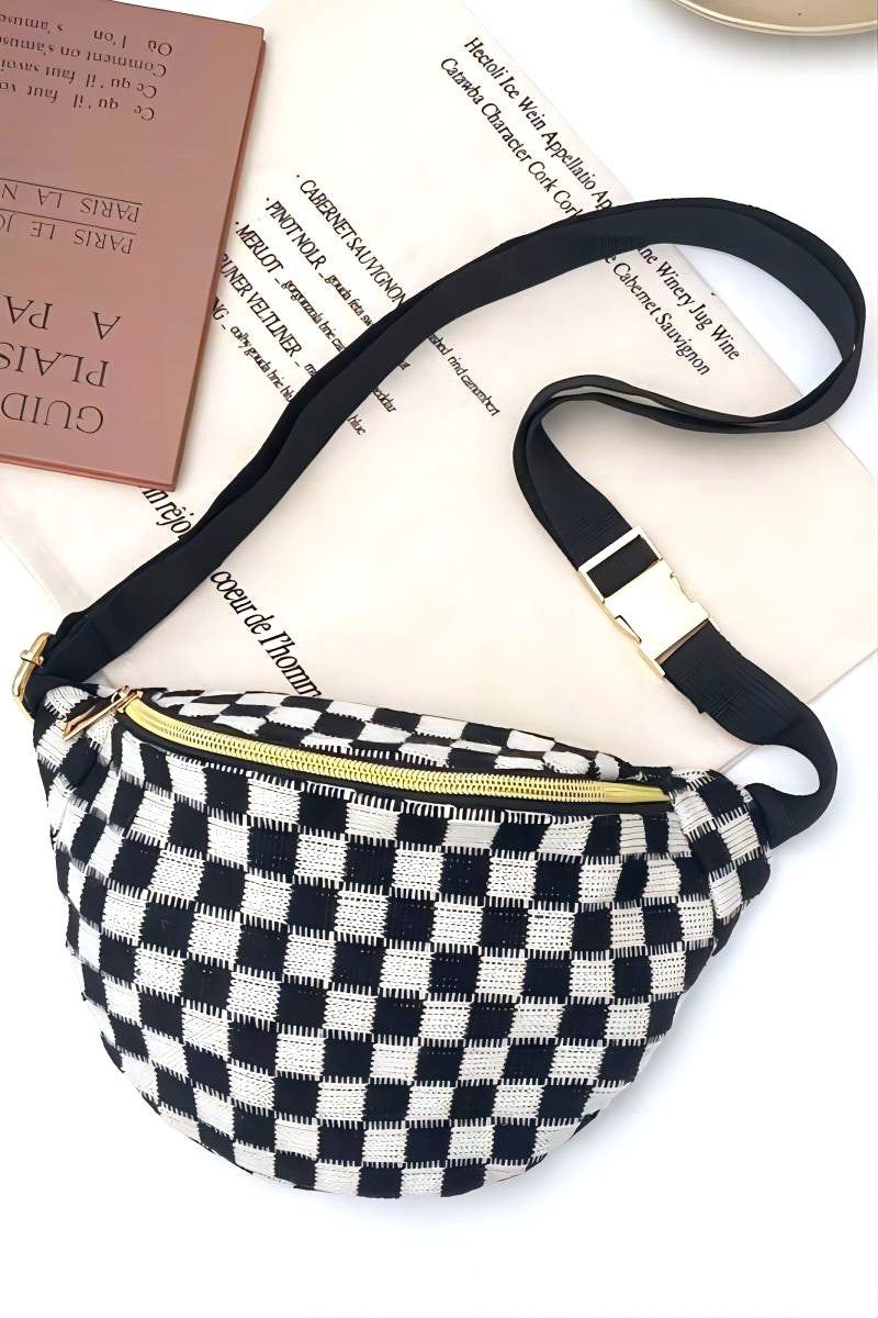 Checkered Cross Body