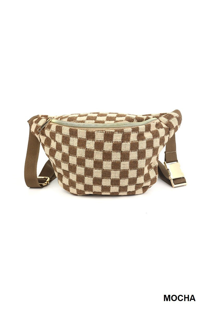 Checkered Cross Body
