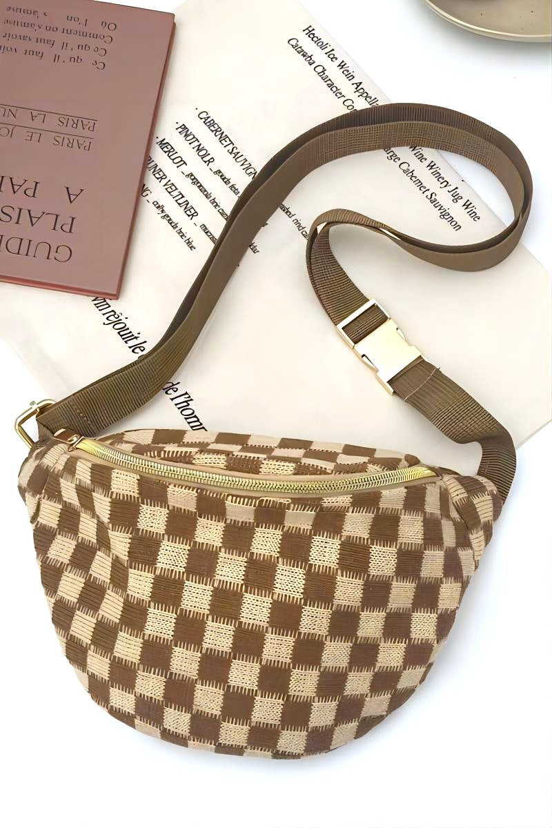 Checkered Cross Body