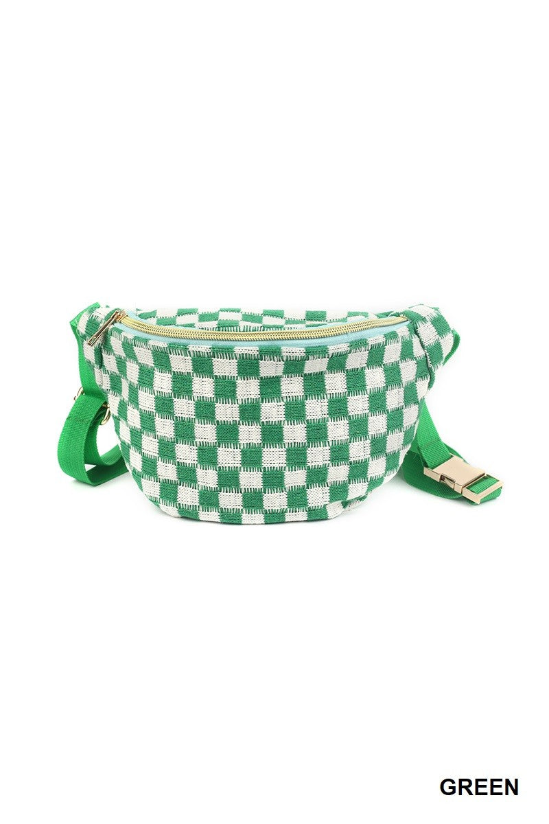 Checkered Cross Body