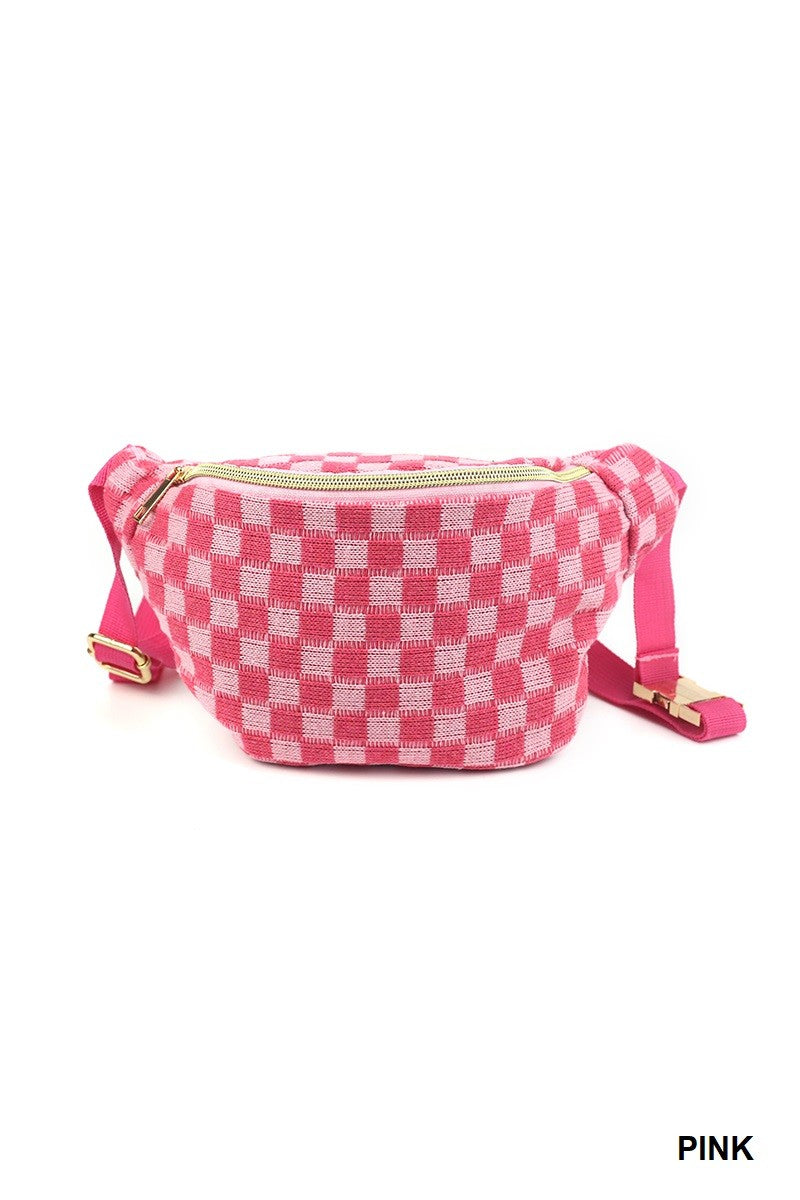 Checkered Cross Body