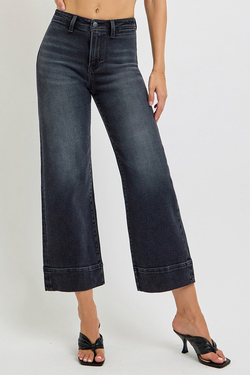 Tori Cropped Wide Leg Jeans