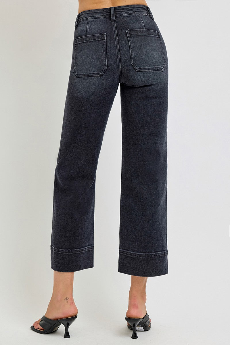 Tori Cropped Wide Leg Jeans