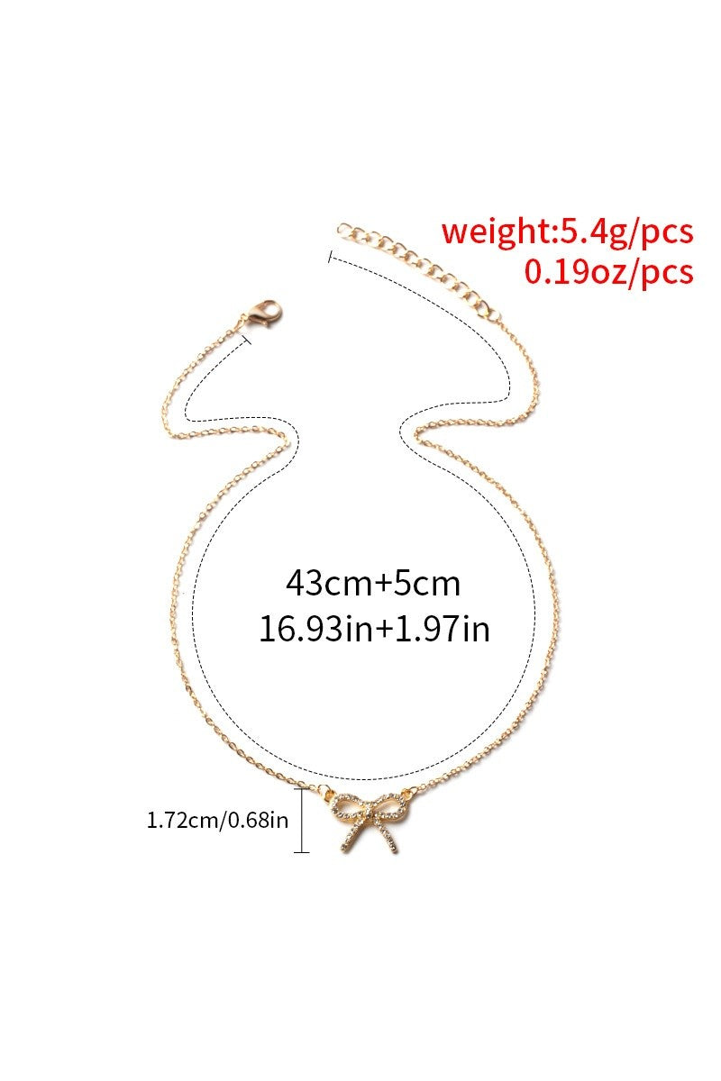 Dainty Bow Necklace
