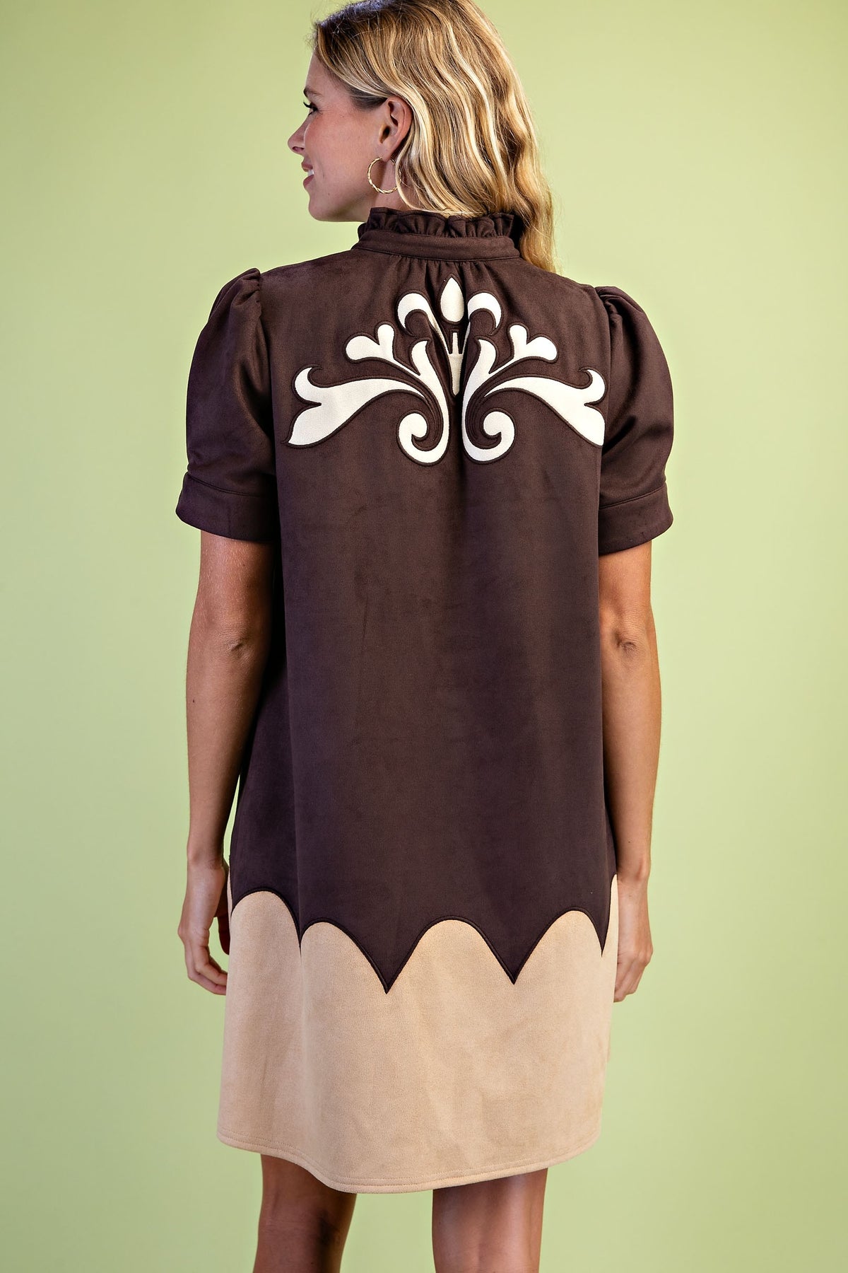 Faux Suede Dress