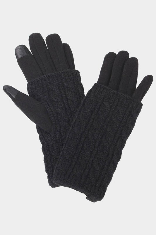 Cable Knit 3 in 1 Gloves