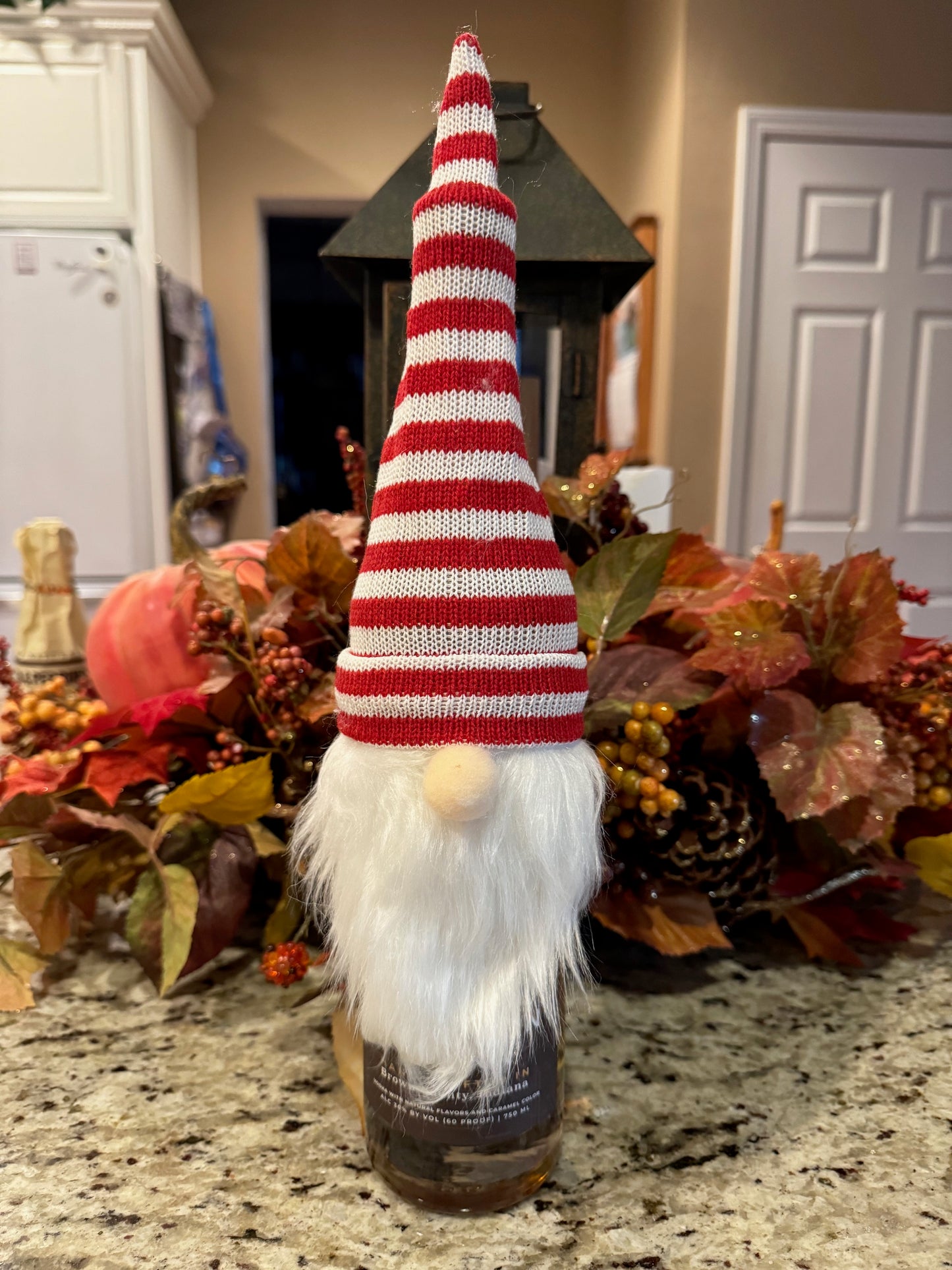 Gnome Hat Wine Bottle Topper
