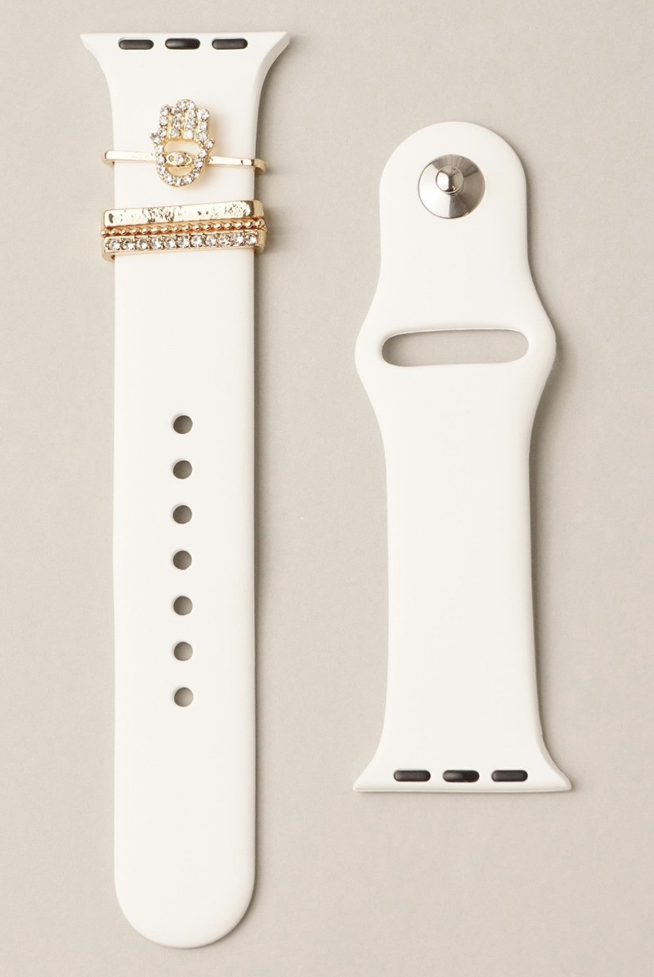 Rhinestone Silicone Watch Band