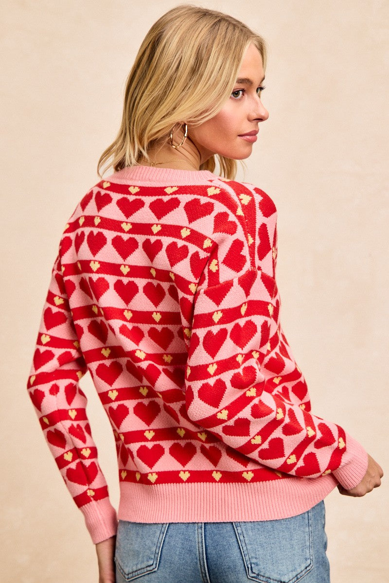 Heart Fair Isle Sweater