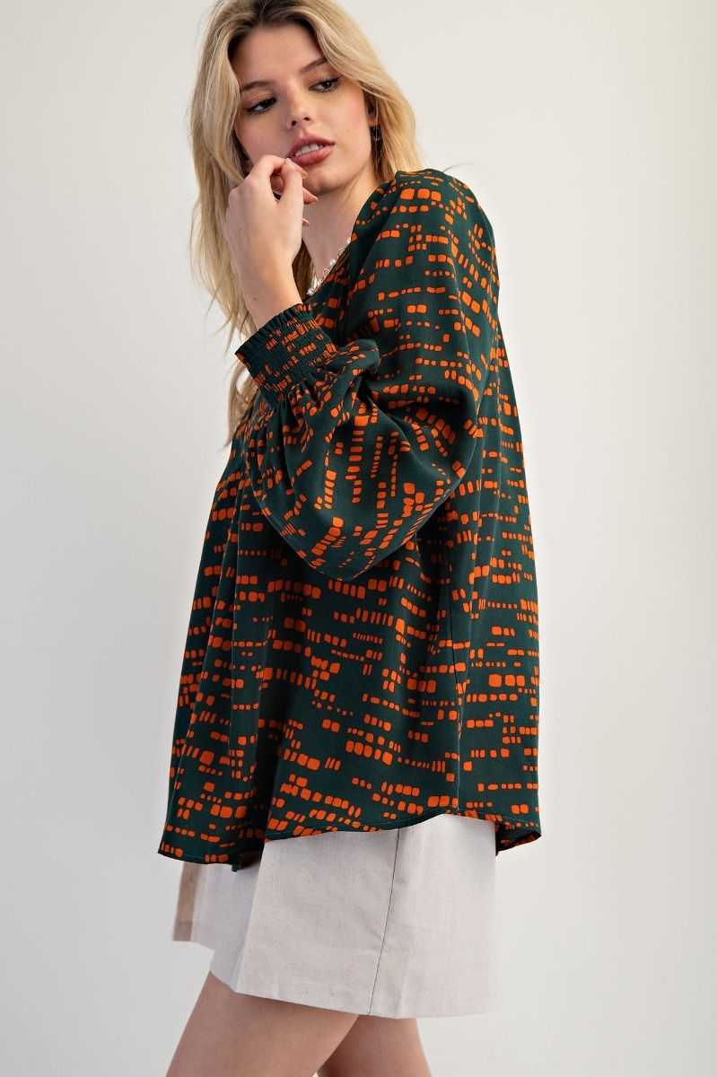 Jungle Green Dress top