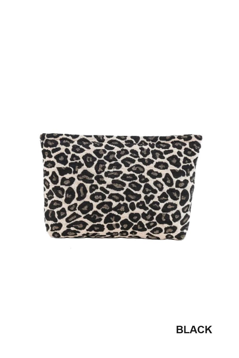 Leopard Cosmetic Bag/Clutch
