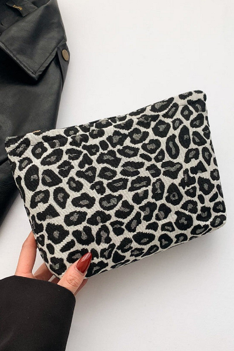 Leopard Cosmetic Bag/Clutch