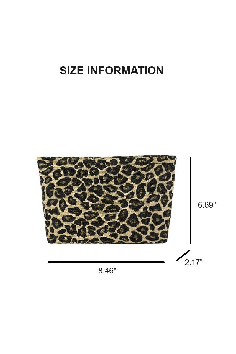 Leopard Cosmetic Bag/Clutch