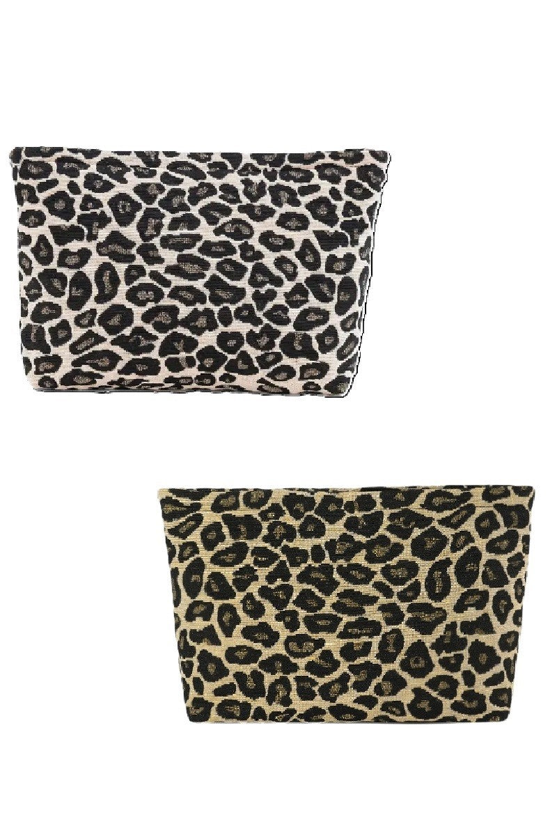 Leopard Cosmetic Bag/Clutch