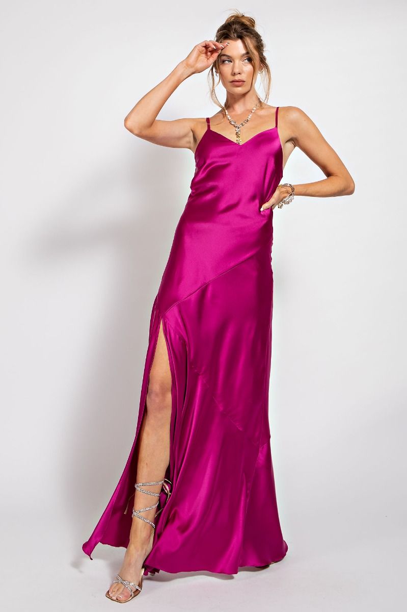 Satin Dreams Maxi Dress