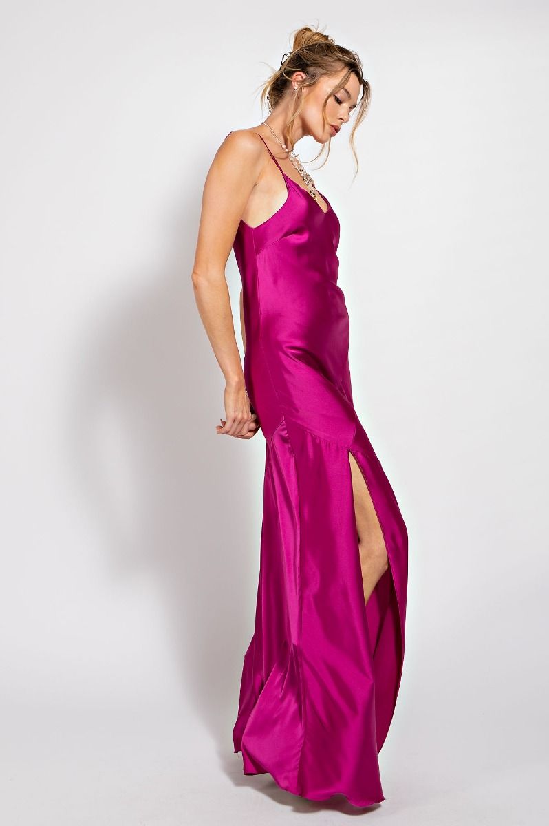 Satin Dreams Maxi Dress