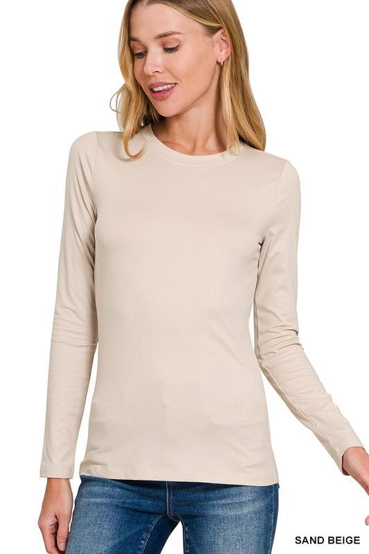 Microfiber Long Sleeve Top