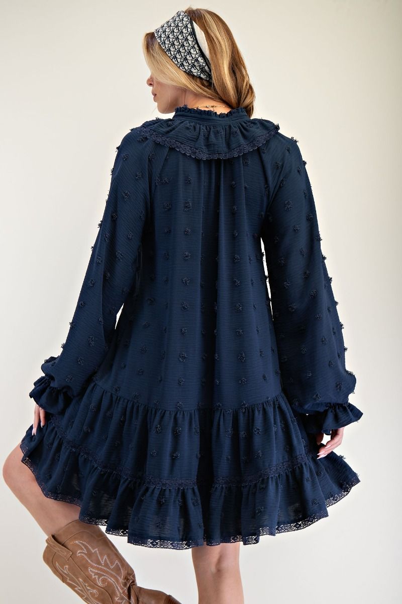 Swiss Dot Ruffle Dress