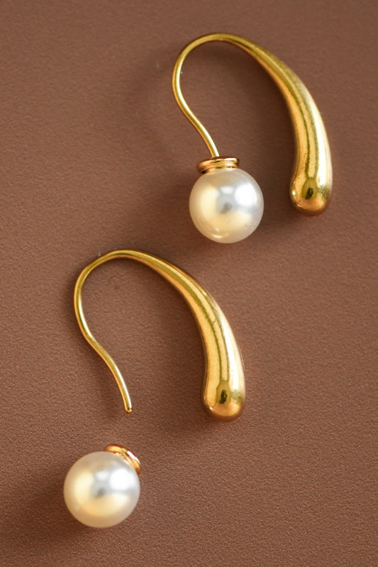 Pearl Stopper Hoop