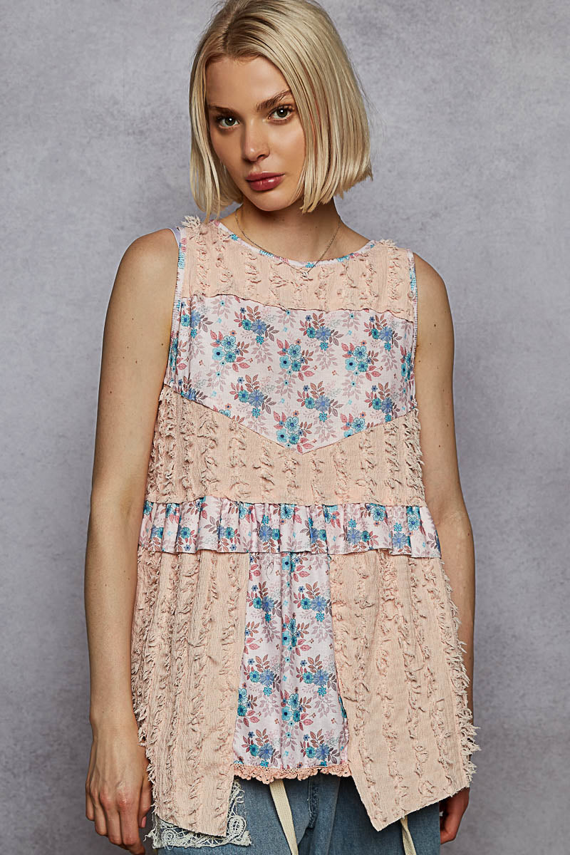 Pink Textured Tank