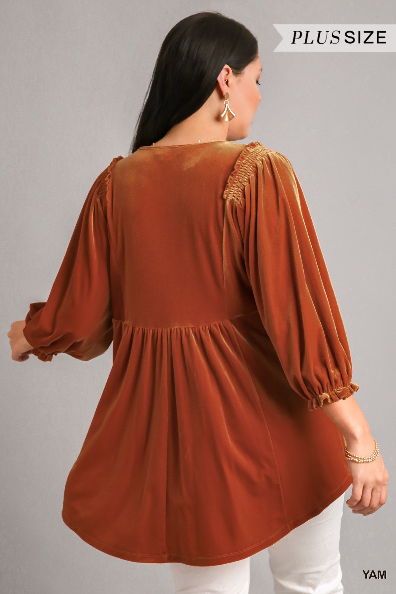 Velvet Babydoll Tunic