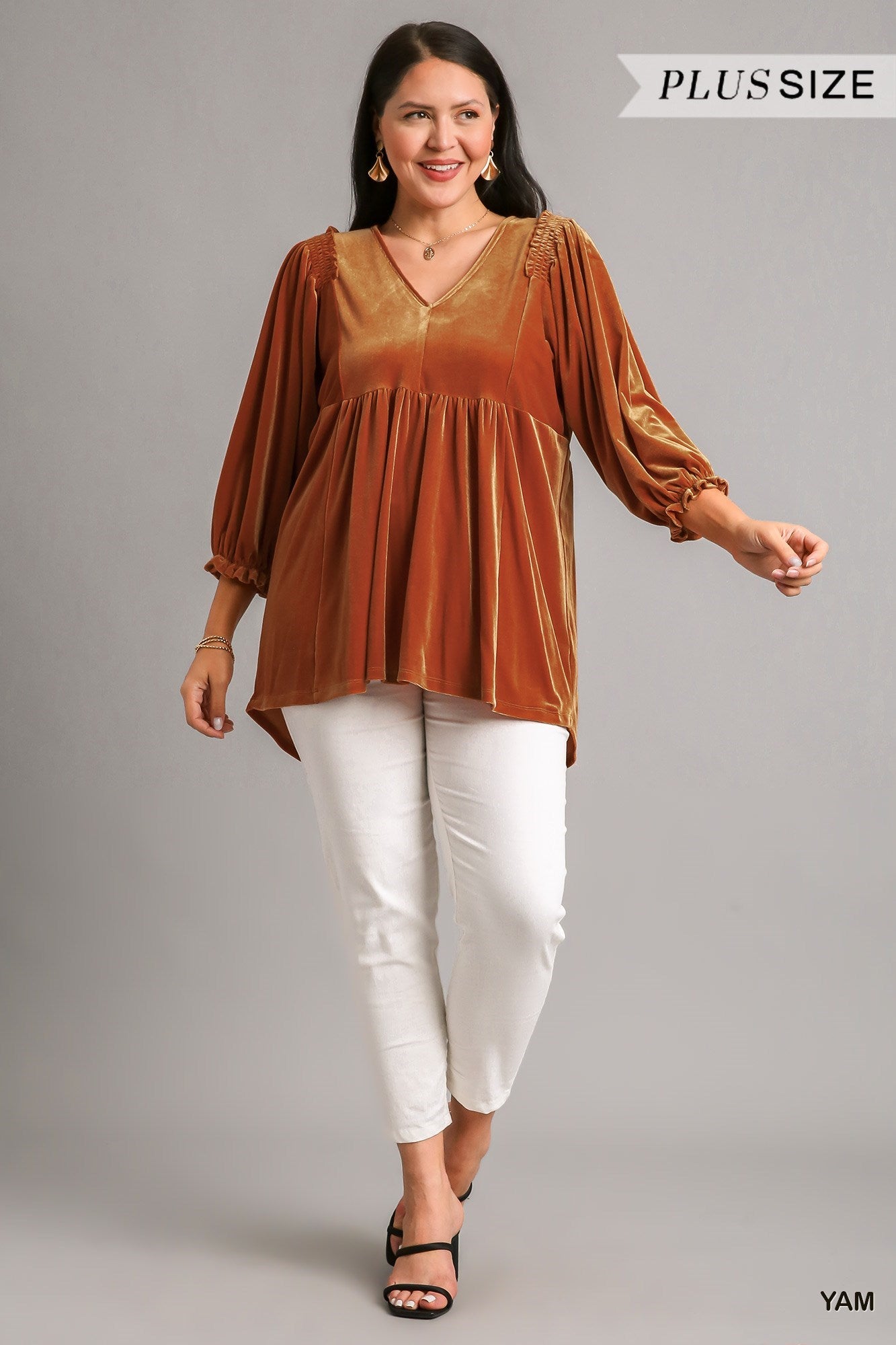 Velvet Babydoll Tunic