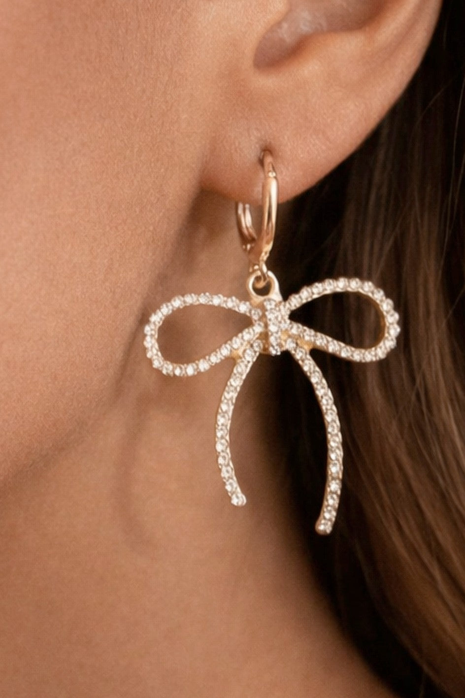 Rhinestone Pave Earrings