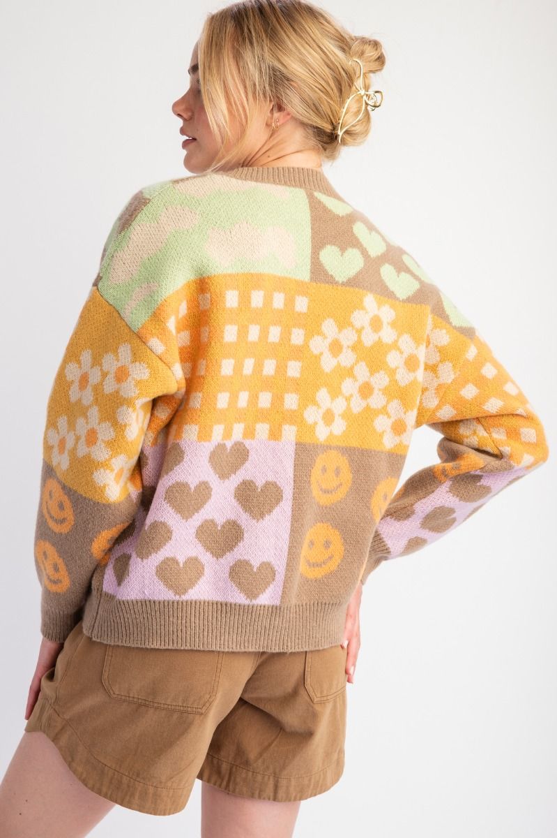 Smiley Heart Cardi
