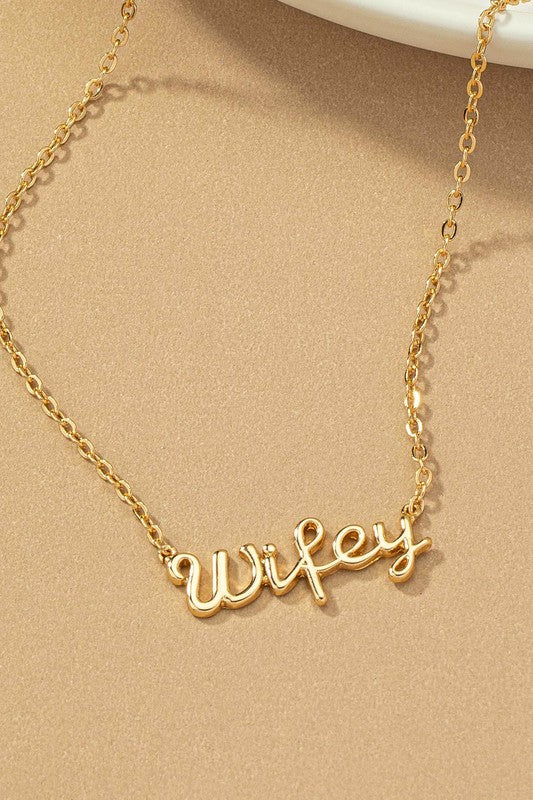 Wifey Necklace
